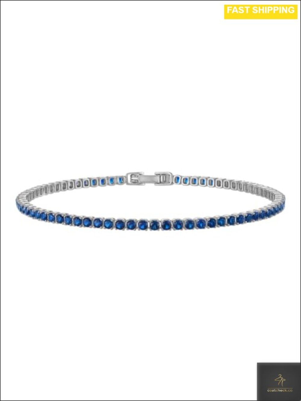 2mm Dainty Tennis Bracelet 14K Gold Plated CZ Stackable Women's